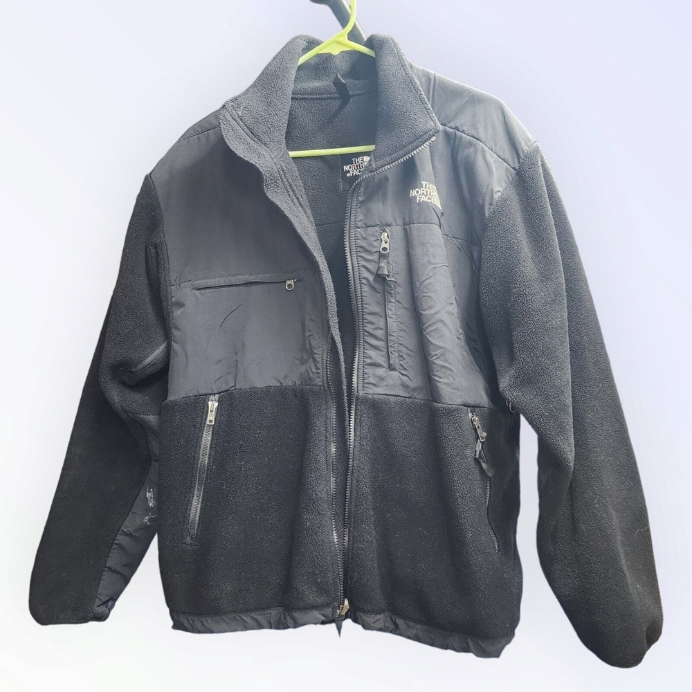 The North Face Long Sleeve Full Zip Fleece - Mens M Black